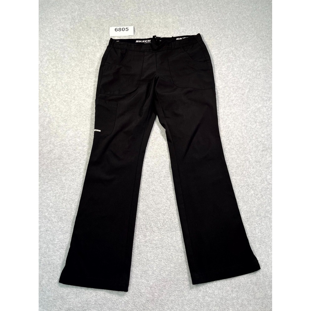 Skechers by Barco Scrubs Reliance Pants Womens XS Black Stretch Drawstring
